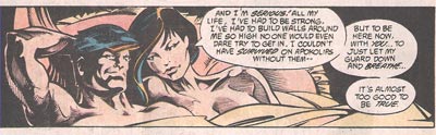 Mr. Miracle and Big Barda in bed